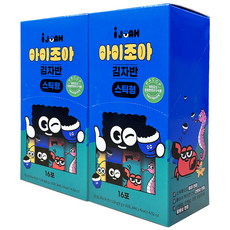 아이조아 아기 김자반 스틱 반찬용 간식용, 2개, 128g