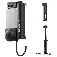 Ulanzi MT98 접이식 삼각대 Insta360 및 DJI Action 6/5/4 전용. 콤팩트한 사이즈 가벼운 무게로 여행과 브이로그 촬영에 최적, black, 1개