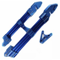 CJ Ebike 電動車 3utube 平叉 搖臂 三管 雙色, All Blue 3tube