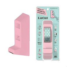 sun-star LaCut 磁吸式紙膠帶切割台 膠帶台 膠台 膠帶切台 單手切割 日本進口, 粉, 1個