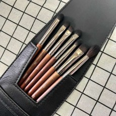 橘朵 七色組合眼影盤 超顯色日常色 不飛粉細膩粉質 學生美妝, 1個, P42 眼部眼影刷全套(7隻含收納皮套), P42