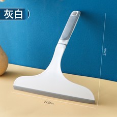 DFMEI 刮玻璃神器擦窗器家用刮水窗戶工具地板浴室清潔刮板多功能塑料手, 1個, 灰白:如圖