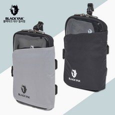 블랙야크 휴대용 모바일 플랩 파우치 2BYABX4907 등산 야외용 터치 가능한 핸드폰 수납용 보조가방, 블랙, FREE