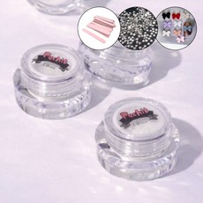 포칫 글로스 화이트 파우더 물광 네일파우더+파츠 30알, 1개, 글로스화이트