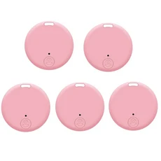 IOS 안드로이드 스마트 파인더 로케이터 액세서리 미니 GPS 트래커 블루투스 5.0 분실 방지 장치 추적 애완, 03 5pcs Pink