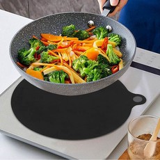 보호 잡화 주방 인덕션매트 받침대 쿠킹패드 용품 논슬립 85801EA 1(EA), 스퀘어, 블랙