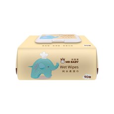 萌寶寶 MB BABY 嬰兒柔濕巾 超厚, 24個, 90張, 560g
