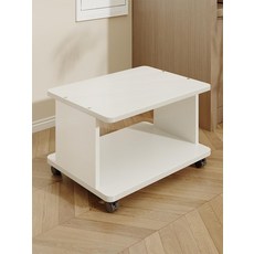 이동식 프린터 선반 복사기 거치대 바퀴달린 수납장 거실 화이트