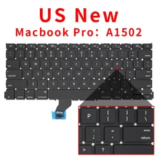 Macbook Pro Retina 13.3 인치 노트북 용 A1502 키보드 ME864 새로운 2013-2015, 10 US New, 01 China Mainland