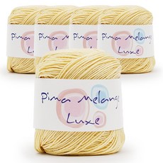 필립섬유 피마 메란지 룩스, 크림옐로우, 5개