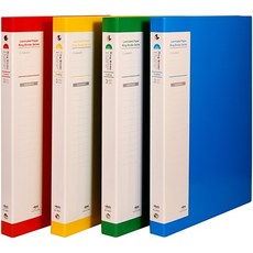 A4 합지3공링바인더 (코팅/O링/2cm) B3021, 노랑