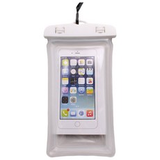 手機防水袋 氣囊漂浮設計 可觸控防水保護套, 白色，黑色, 1個