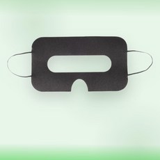일회용 VR 마스크 커버 부직포 페이스 접촉 레이어 통기성 위생 라이너 공유 VR 헤드셋 호환 100개입 사용법, 검은, 흑색의, 100개, 4NB1407064_HJ