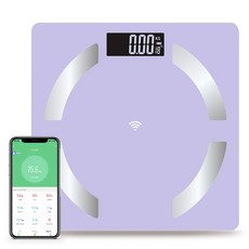 체중계 스마트 체성분 측정기 블루투스 체지방계 가정용 체중계, 1개, 검정색, FZ