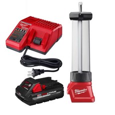 米沃奇 美沃奇 Milwaukee 18VLED燈USB充電器M18LL-0 2363-20套裝, 1個, 外匯機M18LL-0+高輸出3.0套裝