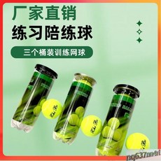 【臺灣出貨】廠家直銷 高彈耐打 訓練網球 三個桶裝 網球練習 陪練用球 耐用-奢尚匯品, 1個