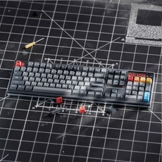 Ticktype DP104 풀알루미늄 무선 기계식 키보드, 제조사축, 라이축, 그레이