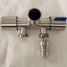 水龍頭多功能雙出水，一進二出快開銅芯雙用池洗衣機龍頭, 1個, (9)不鏽鋼雙角閥(4分外牙)