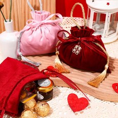 한복코디 용돈주머니 추석 [도매플랜]벨벳 설날 복주머니 자수 명절 외국인기념품