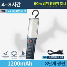 작업등 야외 수리등 야외 LED 자동차 램프USB, 표준형, 1L, 1개