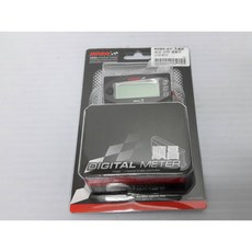 KOSO 迷你3碼表 MINI3 氣溫/時間/電壓 黑殼白光 防水電壓表, 1個