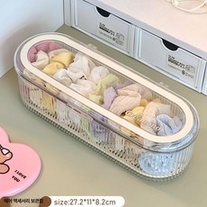 헤어 액세서리 여성용품함 악세사리함 보석상자 보관 제품 머리핀정리 머리핀 상자 정리함, 1.방진 헤어끈 수납함 WG-8575