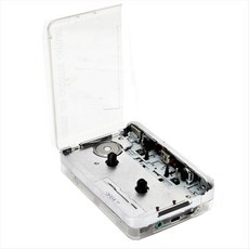 USB 카세트-MP3 변환기 PC 노트북과 호환용 휴대용 워크맨 테이프 플레이어 Vista와 호환 헤드폰 포함, A11, 투명한