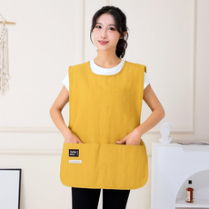 요양보호사앞치마 보육교사 앞치마 방수 간병인 작업용 긴앞치마, 1개, 노랑