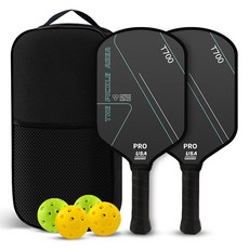 THE PICKLE AREA 碳纖維 T700 雙拍套裝組 (PRO USA Approved), 霧海藍, 1套