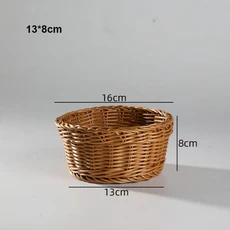 경도 등나무 고리 버들 짠 서빙 바구니 손으로 짠 가정용 배수 젓가락 포크 스푼 홀더 10 스타일 등나무 바, 3, 1개