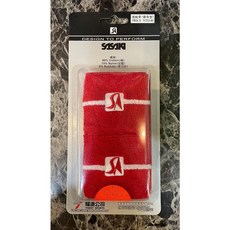 【SASAKI】護腕帶 超強吸汗 2入裝 正版公司貨 運動護腕, 紅色, 1個