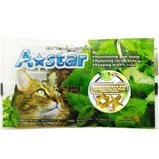 日初 Sunrise A star 貓咪星型薄荷潔牙骨 貓潔牙骨 貓零食 潔牙錠 潔牙片 貓咪潔牙零食 貓潔牙, 1個