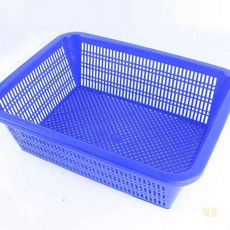 루마 깊은 사각 소쿠리 2호특 블루 빵진열바구니