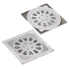 黏貼式防蟲地漏貼【10片/組】排水孔毛髮堵塞、濾網、防蟑螂，浴室排水孔適用, 12.7cmx12.7cm, 本色