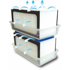 필터형 자연증발 가습기 600 2세트 미니가습기 방방가습기 무소음 무전원 실내가습기 간편세척, 4세트