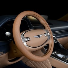 펠리세이드 가죽 타공 핸들커버, 카멜