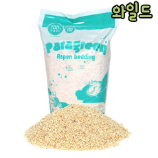 [당일배송] 무알러지 먼지 없는 은사시나무 아스펜 햄스터 고슴도치 소동물 베딩, 1.2kg, 2개