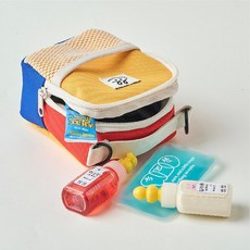 히히 미니 보냉 파우치 이유식 항균 방수 보온 보냉 가방 어린이집 약 간식 쿨러백, 컬러플