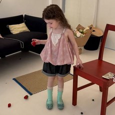 아이아이KC 쥬쥬날개블라우스<br><핑크><br>*90~130*