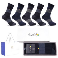 아놀드파마 5족구성 남자양말선물세트 장목 HM005 남자면양말 구두양말 2510941