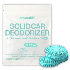 온유어라이프 차량용탈취제 자동차 에어컨 히터 냄새 차량 자동차 냄새제거, 1개