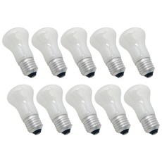 FOCUS 포커스 백열전구 60W 미니크립톤 전구색 E26 노란빛 꼬마전구 백열등 클립톤, 10개