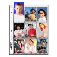 VUE-ALL 三孔相片保存袋2.5X3.5吋(25張/包) 透明相片收納 辦公室相片整理, 1個