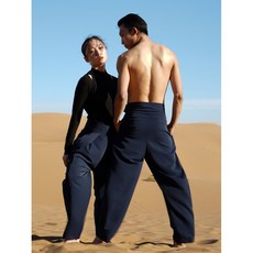 현대무용 바지 의상 편안한 무대 하의 댄스 남녀공용 재즈바지 화이트