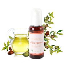 그린내츄럴 골든 호호바 오일 100ml 미국산 비정제 비누 화장품 원료, 1개