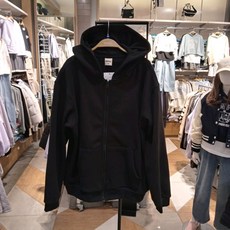 유솔 ULJM241U1 남여공용 꽃샘추위용 봄 가을 간절기 얇은 기모 안감 후드집업 가디건_강남점