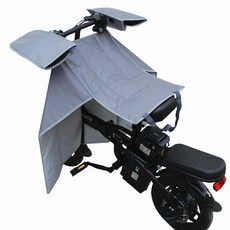 전기 스쿠터 자전거 방한 담요 무릎 패딩 바람막이 덮개 검정 클래식, 사계절 슬릿 모델클래식 그레이 + 그립