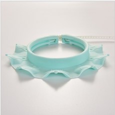 兒童洗頭帽 嬰兒防水護耳洗髮帽 可調節小孩矽膠洗澡洗髮帽 洗頭神器 寶寶浴帽, 1個, 【太陽花款】淺藍色