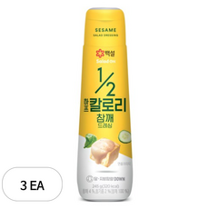 백설 하프칼로리 참깨 드레싱, 245g, 3개
