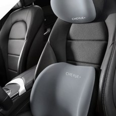 차량용 목쿠션 등받이 운전석 사무실 의자 목베개 등쿠션 메모리폼, 1개, 목쿠션 브라운